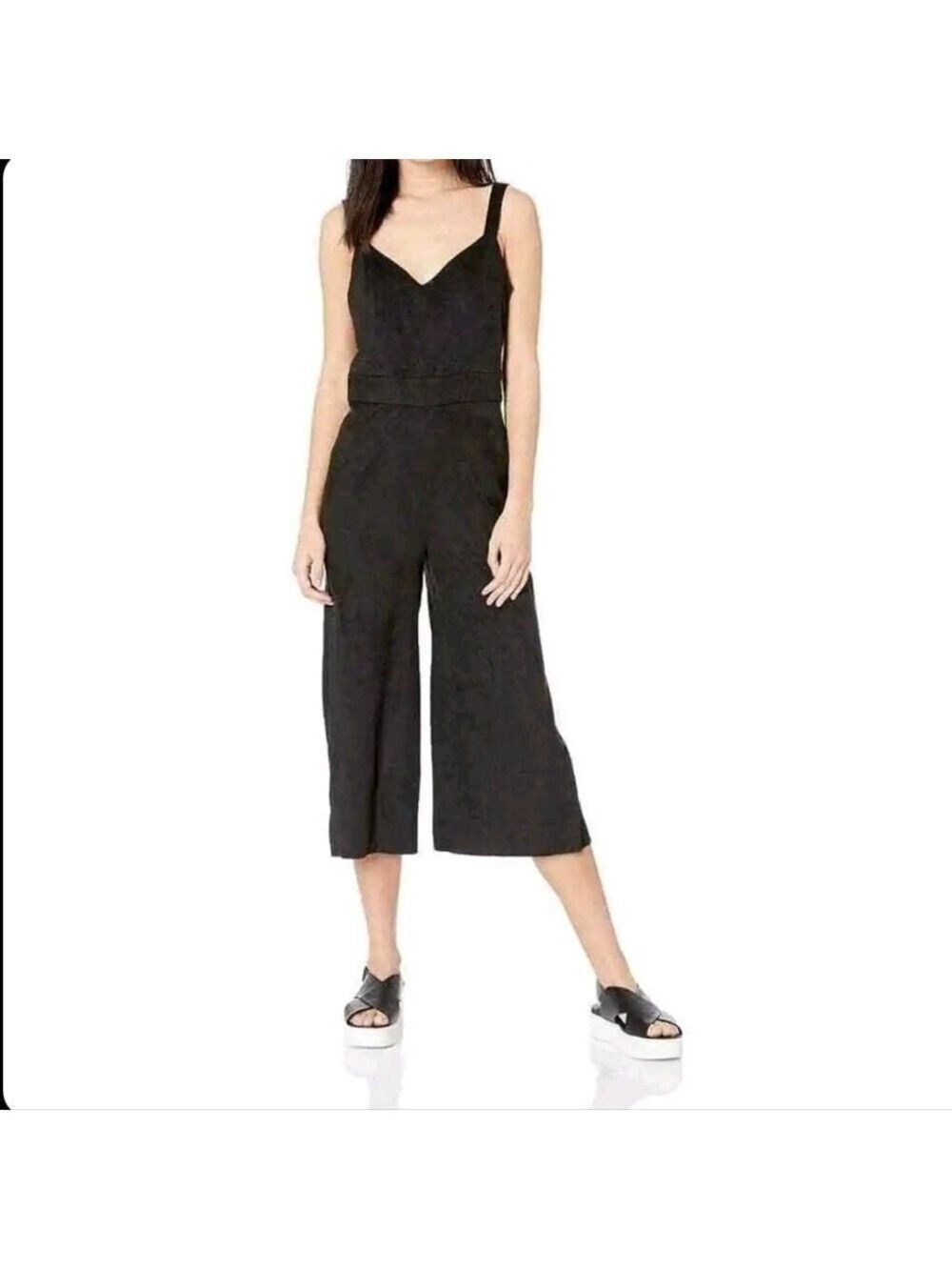JACK by BB Dakota Jumpsuit 8 Velvet Faux Suede NWT Retro Glam Cocktail Holiday